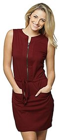 Miss Chase Womens Mini Shift Dress with Pockets