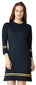 Miss Chase Womens Yellow Mini Shift Dress