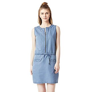                       Miss Chase Womens Denim Body con Dress                                              