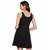 Miss Chase Womens Navy Blue Mini Skater Dress