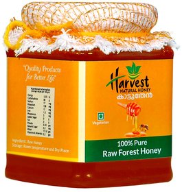 Raw Wild Forest Unprocessed Honey No Added Sugar, Unadulterated  Harvest Natural Honey 300 G (Rock Bee Honey)