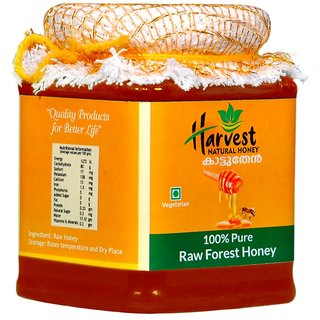 Raw Wild Forest Unprocessed Honey No Added Sugar, Unadulterated  Harvest Natural Honey 300 G (Rock Bee Honey)