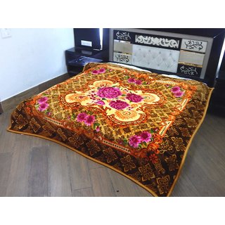 Buy Peponi Super Soft 8 Kg Double Ply 800 TC Double Bed Mink