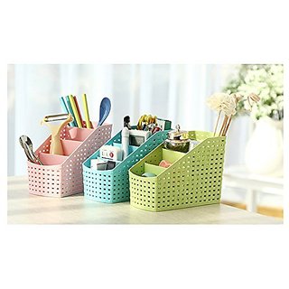 Style UR Home -  4 Sections Plastic Multi-Function Storage Organizer - Set of 3