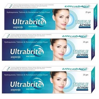 Ultrabrite Triple Action Skin Cream (Pack of 3 pcs )  25g each