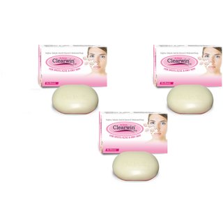 Clearwin soaps for spots acne oily skin (Pack of 3 pcs. ) 75 gm each Clearwin soaps for spots acne oily skin (Pack of 3 pcs. ) 75 gm each