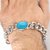 Dynox Salman Khan Inspired Stylish Turquoise Metallic Silver Bracelet