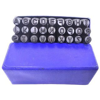Hardened Steel Alphabet Punch Set, 1/4 Inches-6.35mm (Carbon Steel) Hardened Steel Alphabet Punch Set, 1/4 Inches-6.35mm (Carbon Steel)