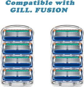 Fusion Compatible Cartridges for Men(Blue)- 8 Cartridges