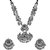 Zukhruf Afghani Oxidised Silver Jewellery Combo Chain Necklace Set for Women(SGM-012CS1)