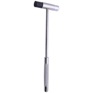 Hammer Steel With Replaceable Single Rubber Head For Hammering of Jewellery Making, Model Making