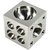 Steel Dapping Block Sqaure Round Cavities 1.5 x 1.5 x 1.5 inch - Doming Block Square Jewellery Making Bench Tool
