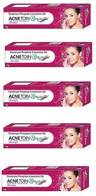 AcneToin Plus Gel For Acne ( Pack of 5 pcs.) 15 gm each