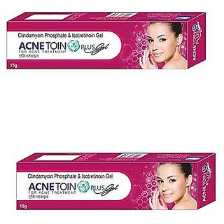                       AcneToin Plus Gel For Acne ( Pack of 2 pcs.) 15 gm each                                              