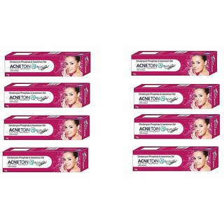                       AcneToin Plus Gel For Acne ( Pack of 8 pcs.) 15 gm each                                              