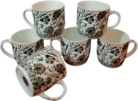 Royale Pack of 6 Bone China Teaspire coffee cup and tea cup set of 6