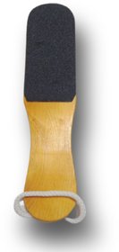foot filer with wooden handle