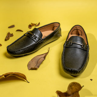 Buy Synthetic Leather Embossed Loafers For Men Online 749 from