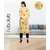 Fabclub Cambric Cotton Floral Printed Straight Ladies Kurti (Golden Yellow)