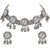 SGM Afghani Oxidised German Silver Jewellery Stylish Antique Designer Mirror Choker Necklace Set(SGM-020)