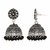 SGM Oxidised Silver Jhumki Earrings for Women Girls(Black)(SGM-006SB)
