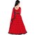 Femisha Creation Red Simple Designer Girls Wedding Wear Semi Stitched Lehenga Choli(Suitable To 3-15 Years Girls)