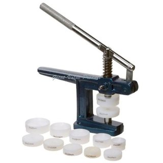 Scorpion Glass Fitting Machine with 12 Nylon Dies for Fitting Flat Mineral Glass and Backs for Quartz Watch Cases