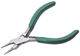 Mini Plier Round Nose Stainless Steel 3 inch (76 mm) Green For Jewellery Making, Model Making, Craft  Arts