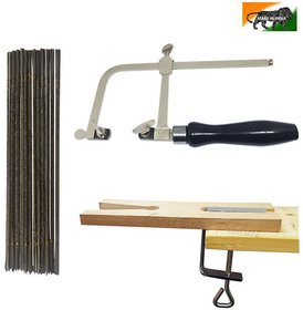 Jeweler's Saw Frame Adjustable with 144 Blades  Bench Pin Professional Jewelry Making Kit