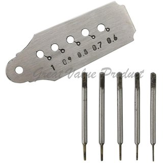 Tap and Die Set 0.6mm to 1.00mm 5 Taps and Dies Watch Repair Tool - Screw Plate and Taps