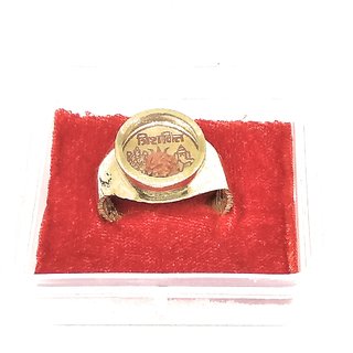 Ashtadhatu Trishakti Rudraksha Jadit Ring For Increase Your Health , Wealth Prosperity Ashtadhatu Trishakti Rudraksha Jadit Ring For Increase Your Health , Wealth Prosperity