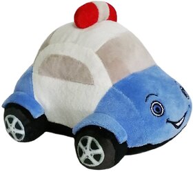 Soft Buddies Plush Toy Car, Blue