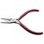 Plier Flat Nose with V-Spring Stainless Steel 4.5 inch (115 mm) Red For Jewellery Making, Model Making, Craft  Arts