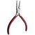 Plier Flat Nose with V-Spring Stainless Steel 4.5 inch (115 mm) Red For Jewellery Making, Model Making, Craft  Arts