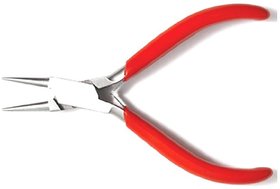 Beads Stainless Steel Slim Line Easy Hold Round Nose Jeweler Pliers 4 Inch