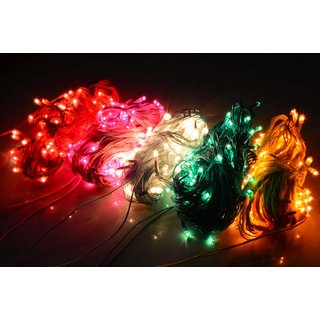 Aravi Set of 5 Rice Lights 5M Serial Bulbs Decoration Lighting for Diwali Christmas (Assorted Color)