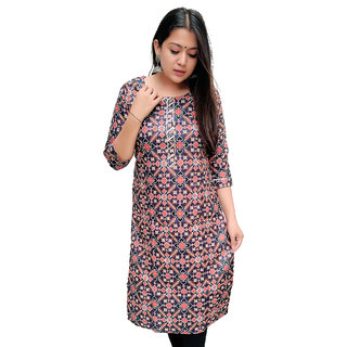 Buy Prijam Women s Blue Patola Stitched Kurti Online 1009 from