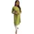 Prijam Women's Green Leheria Stitched Kurti