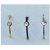 Beautiful Nose Pin Black Gold Silver