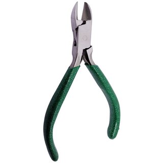 Plier Side Cutter Extra Heavy with V-Spring Stainless Steel 5.25 inch (133 mm) Green For Jewellery Making, Model Making