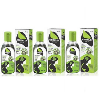                       Cebelo Herbal Hair Oil for healthy and black hair 100 ml each (Pack of 3 pcs .)                                              