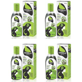                       Cebelo Herbal Hair Oil for healthy and black hair 100 ml each (Pack of 4 pcs .)                                              