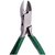 Plier Side Cutter Extra Heavy with V-Spring Stainless Steel 5.25 inch (133 mm) Green For Jewellery Making, Model Making