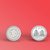 Shop Stoppers Cadmium Coin For Gift And Pooja Laxmi and Ganesh Ji(Silver Coated)