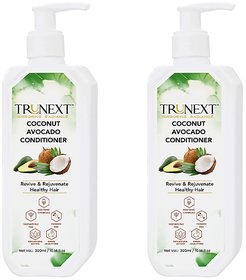 TRUNEXT Coconut and avocado conditioner, Pack of 2 (600 ml)