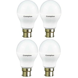 Crompton 9-Watt B22 Base LED Bulb (Pack of 4, Cool Day Light)