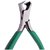 Plier Top Cutter with V-Spring Stainless Steel 4.5 inch (115 mm) Green For Jewellery Making, Model Making