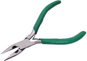 Plier Rosary Chain Nose With Cutter Stainless Steel 5 inch (127 mm) Green For Jewellery Making, Model Making