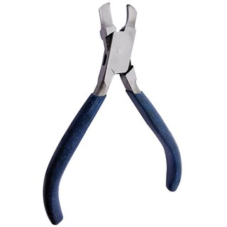 Plier For Ring Bending Flat / Half Round Nose 130mm Blue For Jewellery Making, Model Making, Craft  Arts