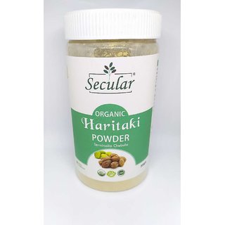                       Secular Haritaki Kadukkai Powder USDA Certified Organic Digestion Supports Powder 200g                                              